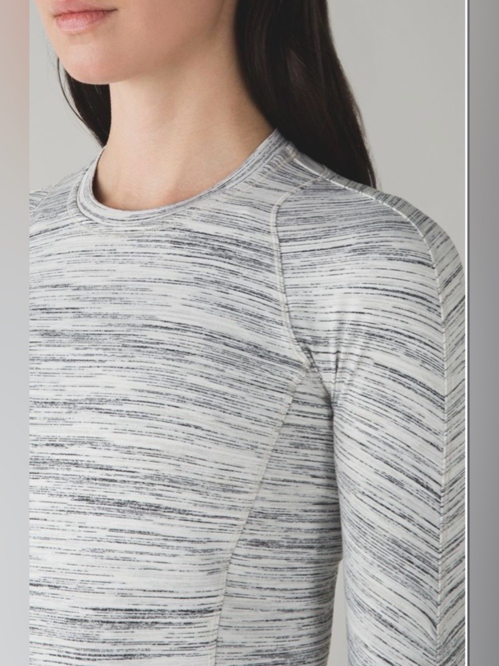 Lululemon Runderful Space Dye Camo White Silver Spoon Sz 4 Thumbholes Cuffins